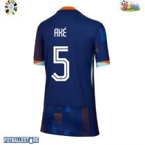 Nederland Nathan Ake #5 Bortedrakt Dame EM 2024 Kortermet